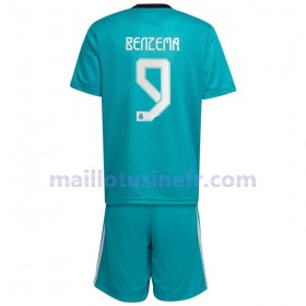 Maillot de Foot Real Madrid Karim Benzema 9 Troisième 2021-22 - Enfant